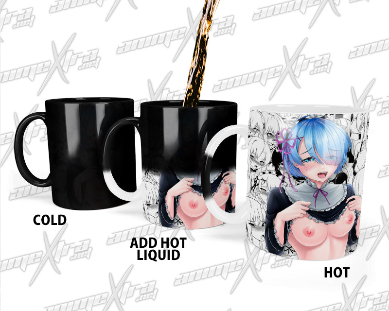 Ahegao Rem Color Changing Mugs