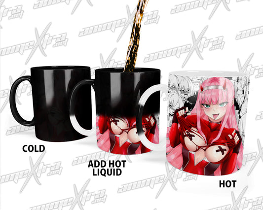 Ahegao Zero Two Color Changing Mugs