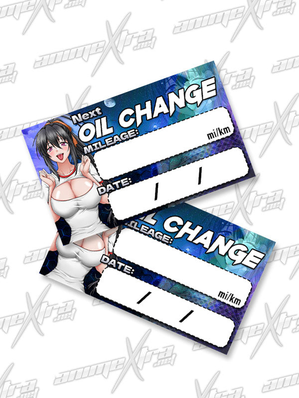 Akeno White Dress Oil Change Sticker