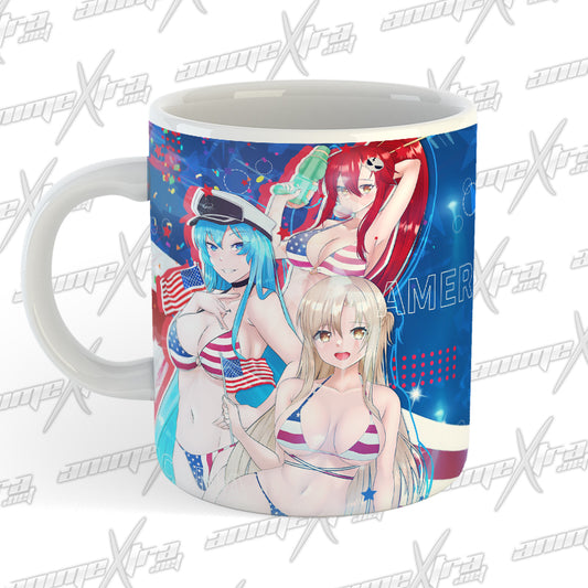 Americana Waifus Coffee Mugs