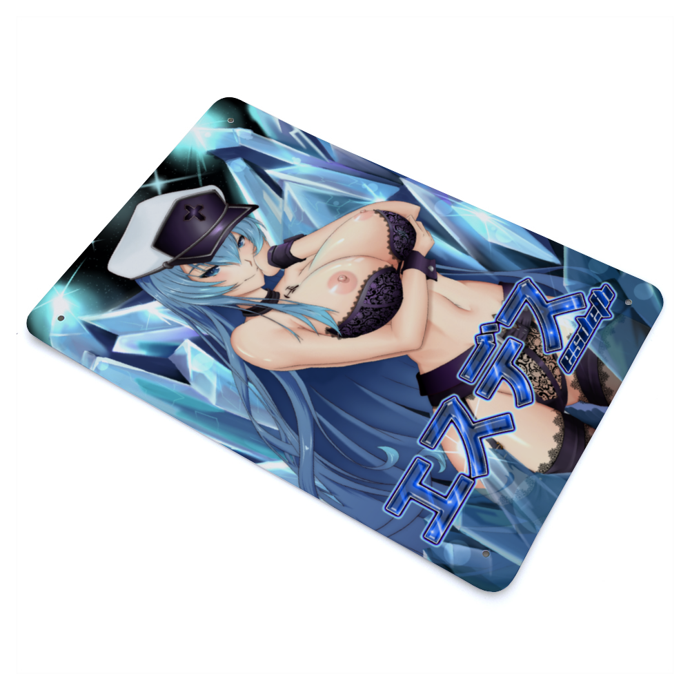 Esdeath Metal Sign NSFW 7.9" x 11.8"