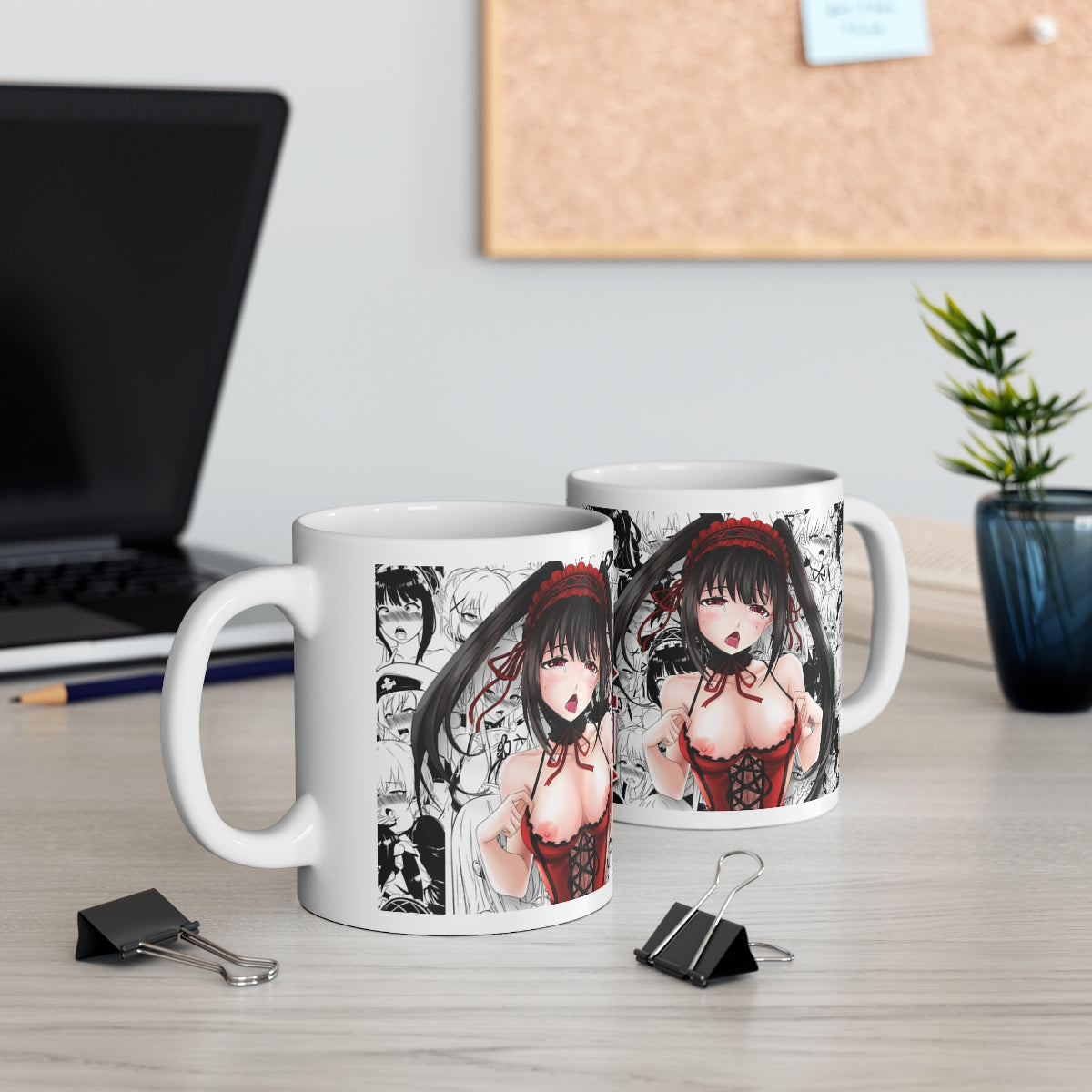 Ahegao Kurumi NSFW Coffee Mugs