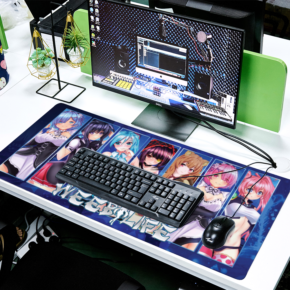 Weeb Life Waifu Desk Mat 16" x 35''