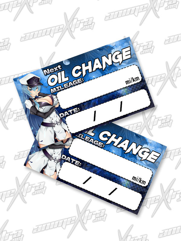 Esdeath Oil Change Sticker
