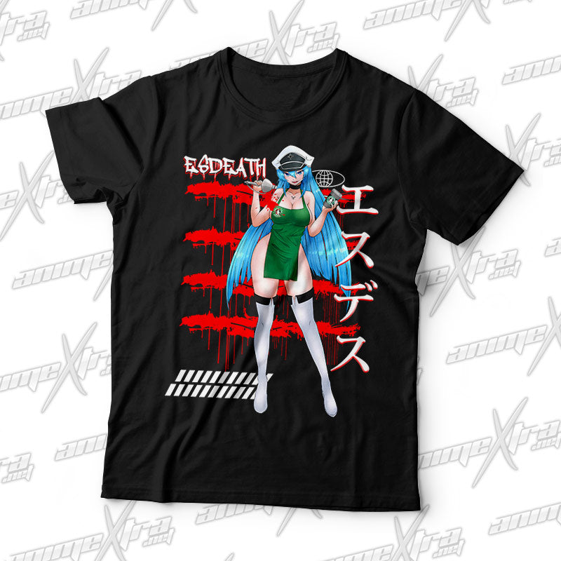 Esdeath Blood & Coffee T-Shirt – AnimeXtra