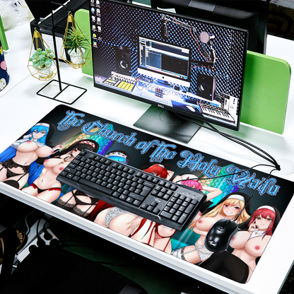 Holy Waifus NSFW Deskmat 16" x 35"