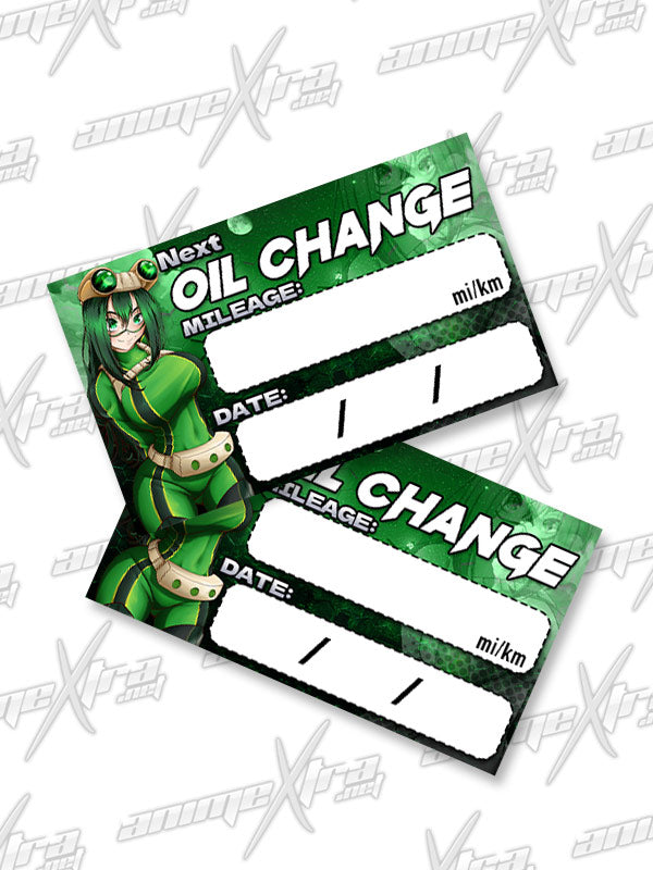 Froppy Oil Change Sticker