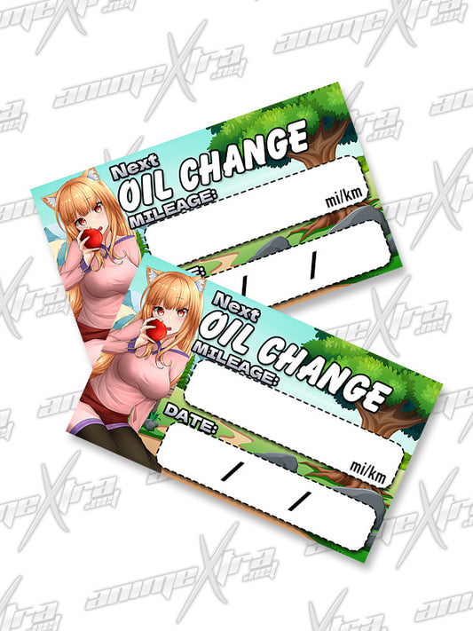 Holo Oil Change Sticker