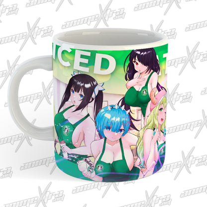 Iced Latte Waifus Coffee Mugs