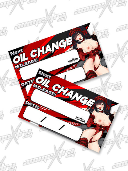 Kurumi Domme Oil Change Sticker