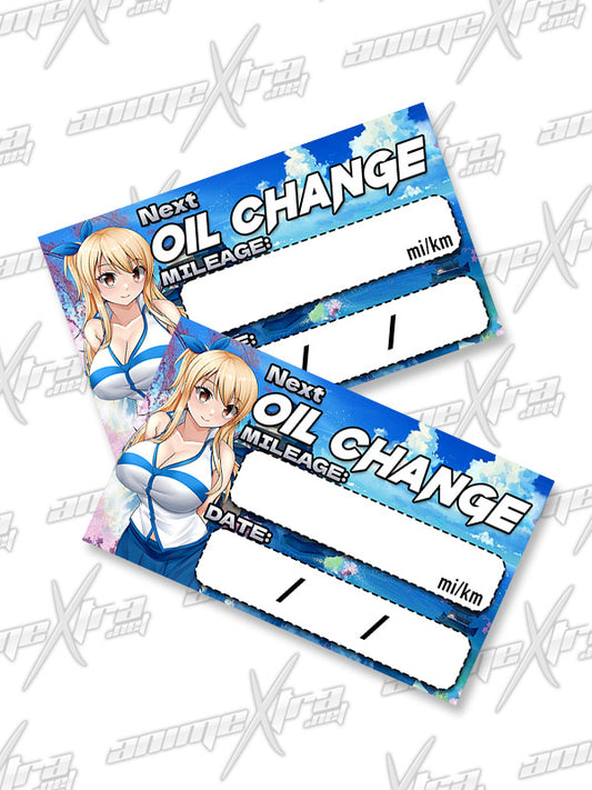 Lucy Fairy Tail Oil Change Sticker