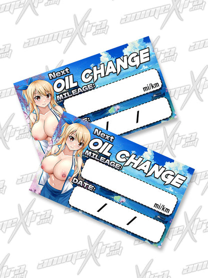Lucy Fairy Tail Oil Change Sticker