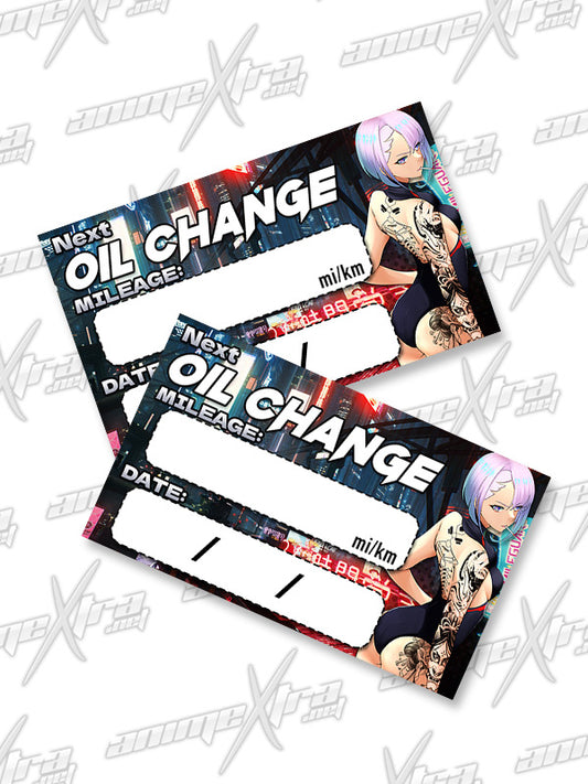 Lucy Tattoo Oil Change Sticker
