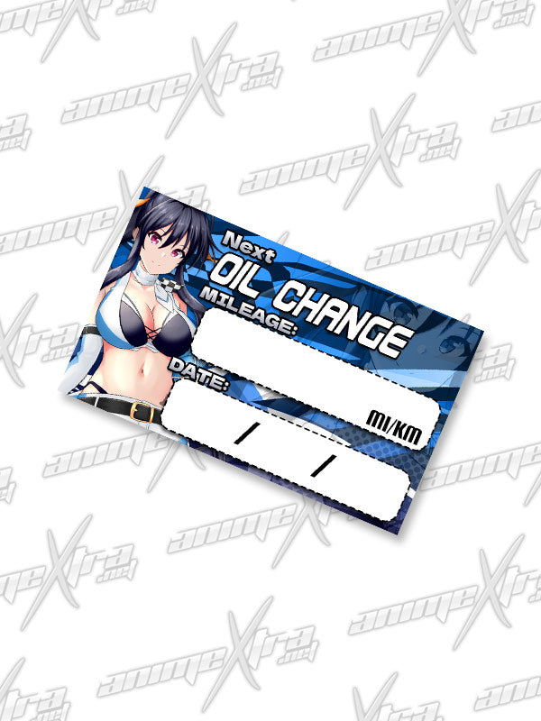 Racer Akeno Oil Change Sticker