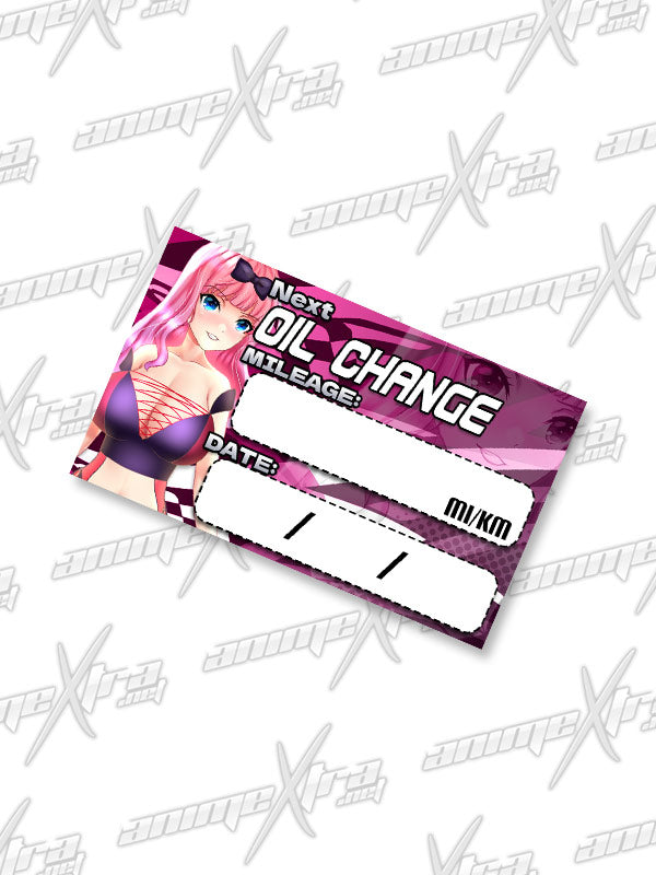 Racer Chika Oil Change Stickers