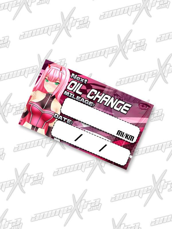 Zero 0 Racing Sticker Racer Zero Two Oil Change Stickers – AnimeXtra