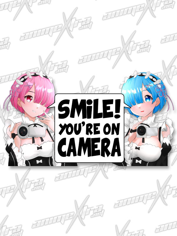 Rem Ram Smile You're On Camera Kiss Cuts