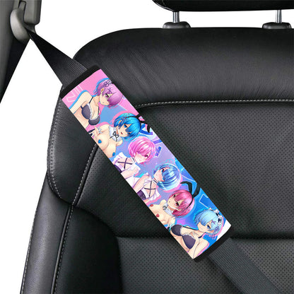 Rem Ram Waifu Seat Belt Covers