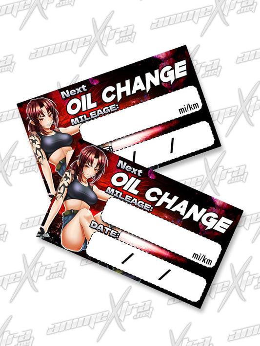 Revy Oil Change Sticker