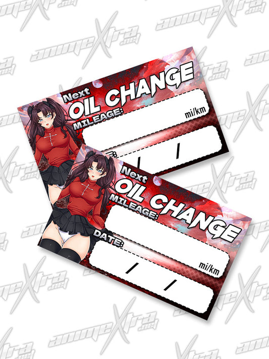 Rin Flashing Oil Change Sticker