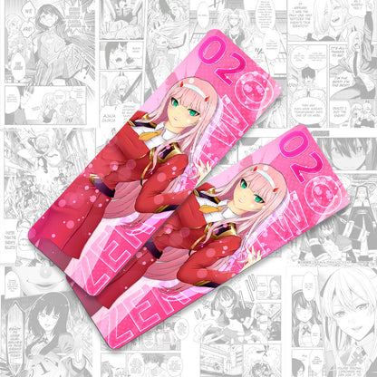 Zero Two Uniform Tattoo Bookmarks