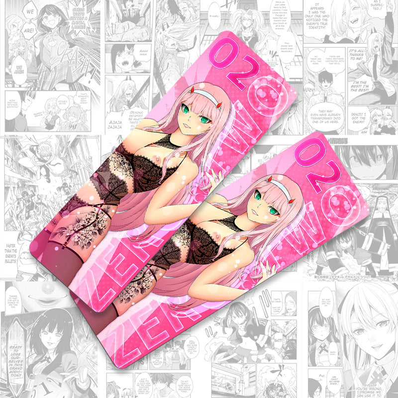 Zero Two Uniform Tattoo Bookmarks